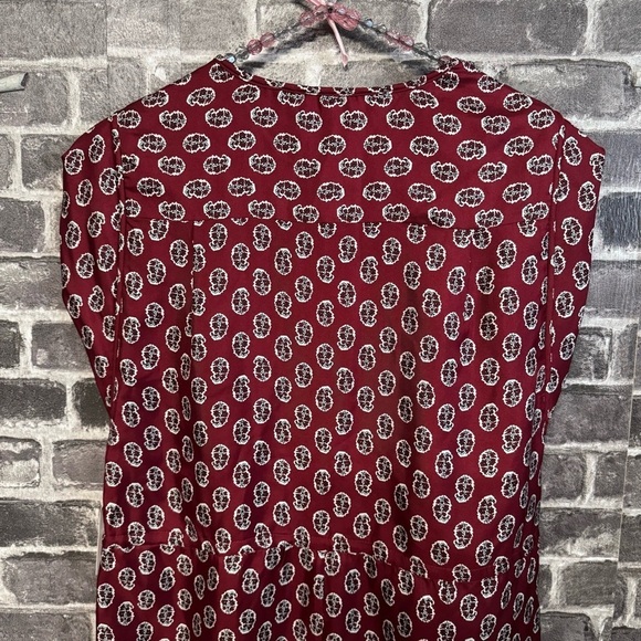 NWT Joie Noleen Jumpsuit in Rhubarb 100% silk button chest pockets - Picture 13 of 15